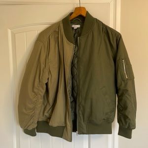 Topshop 2 tone oversized bomber jacket